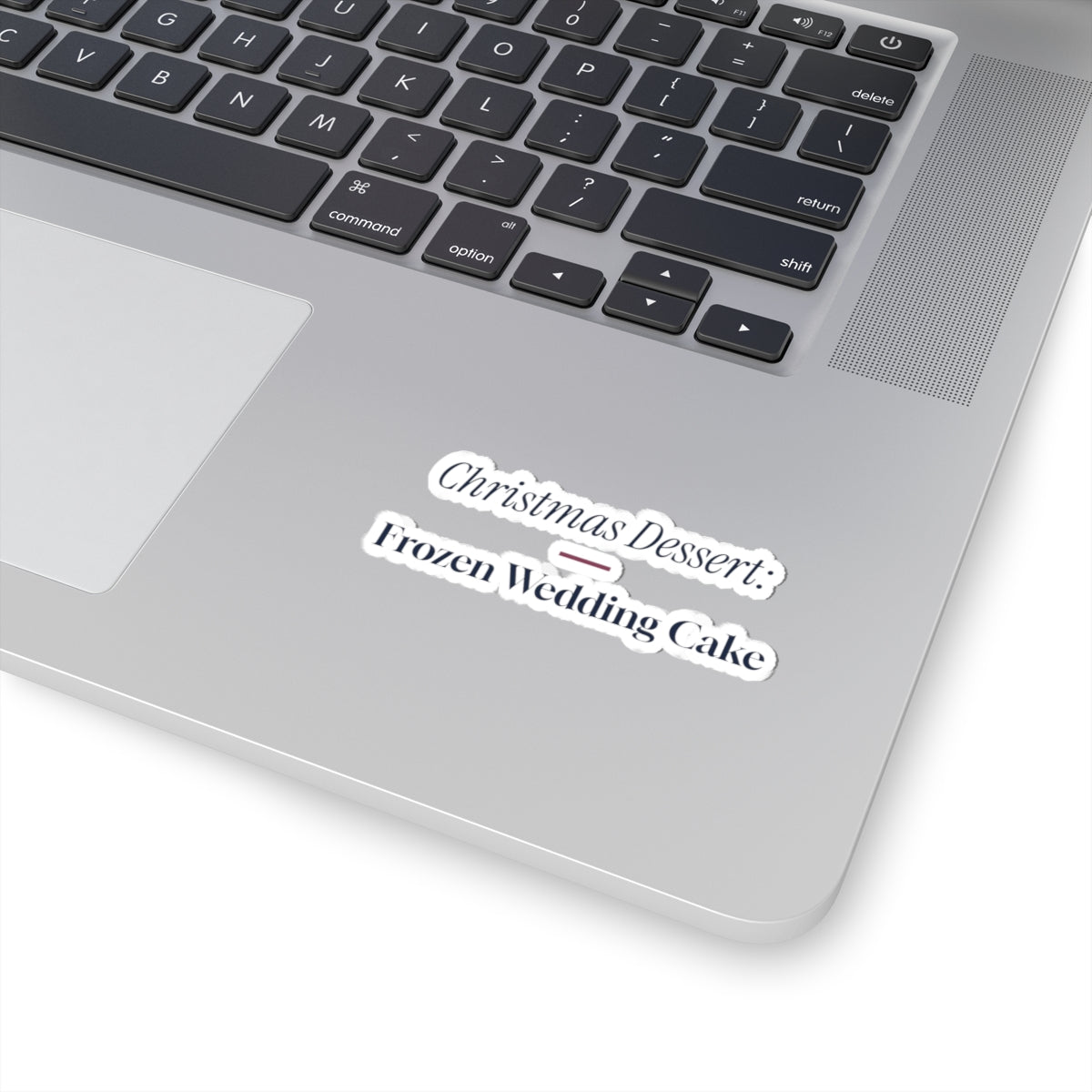Funny Christmas Sticker Frozen Wedding Cake For Newlyweds