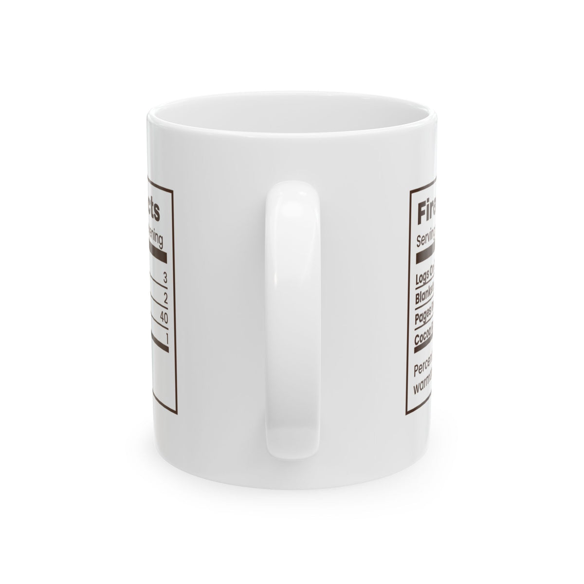 Christmas Coffee Mug Fireside Facts Cozy Winter Reading Cup