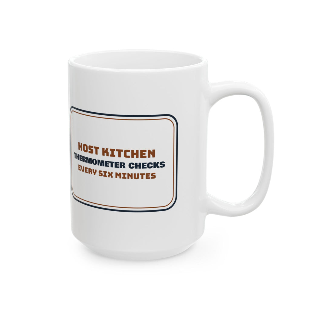 Funny Thanksgiving Host Coffee Mug Turkey Thermometer Checks