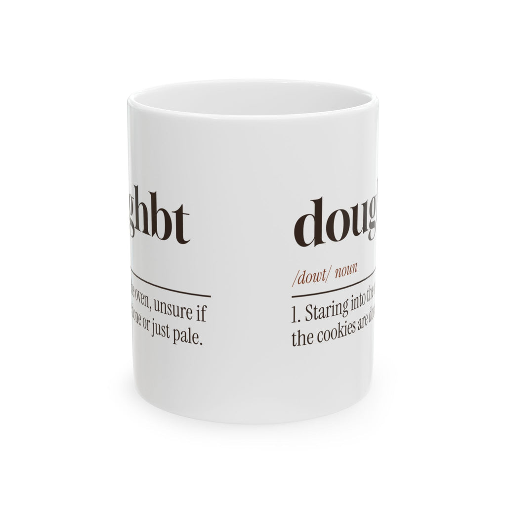 Funny Christmas Baking Coffee Mug Doughbt Definition For Cookie Bakers