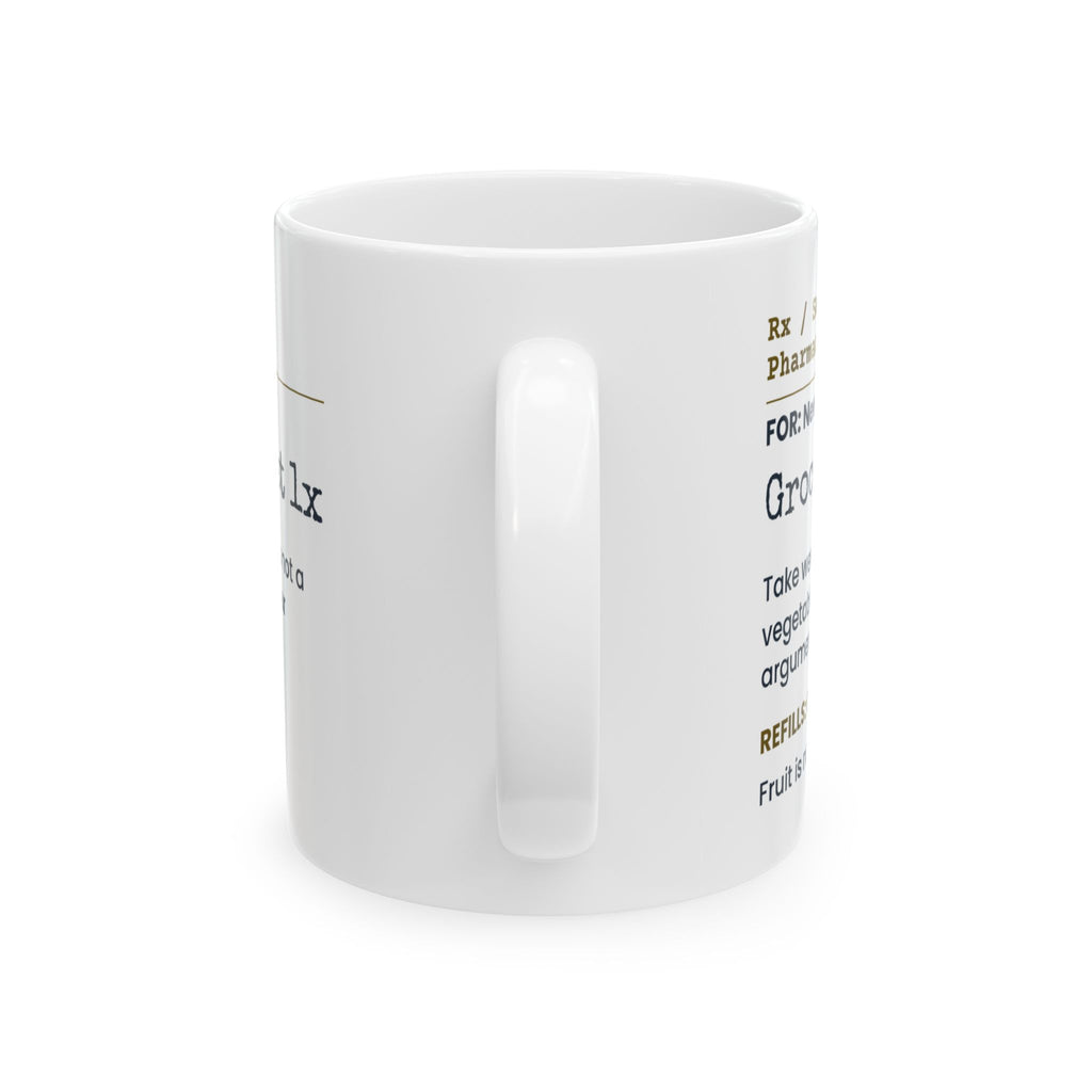Funny Graduation Coffee Mug Cereal Is Not A Vegetable Prescription