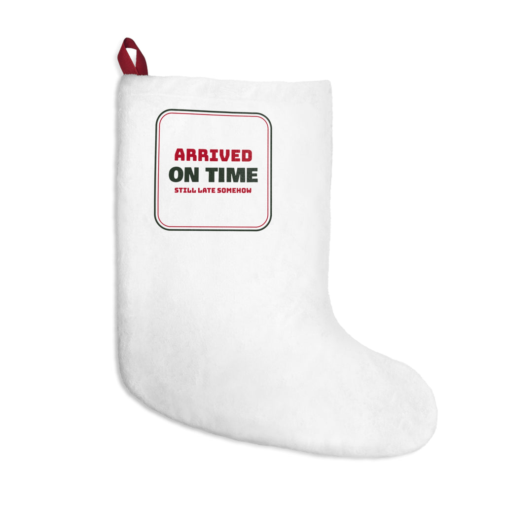Funny Christmas In-Laws Christmas Stocking Arrived On Time Still Late