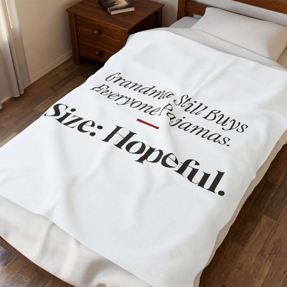 Funny Grandma Christmas Throw Blanket Grandma Still Buys Everyone Pajamas