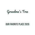 Christmas Sticker Grandma's Tree Our Favorite Place 2026 For Grandma