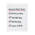 Funny Introvert Christmas Throw Blanket Holiday Party Plan Leave At 8:15