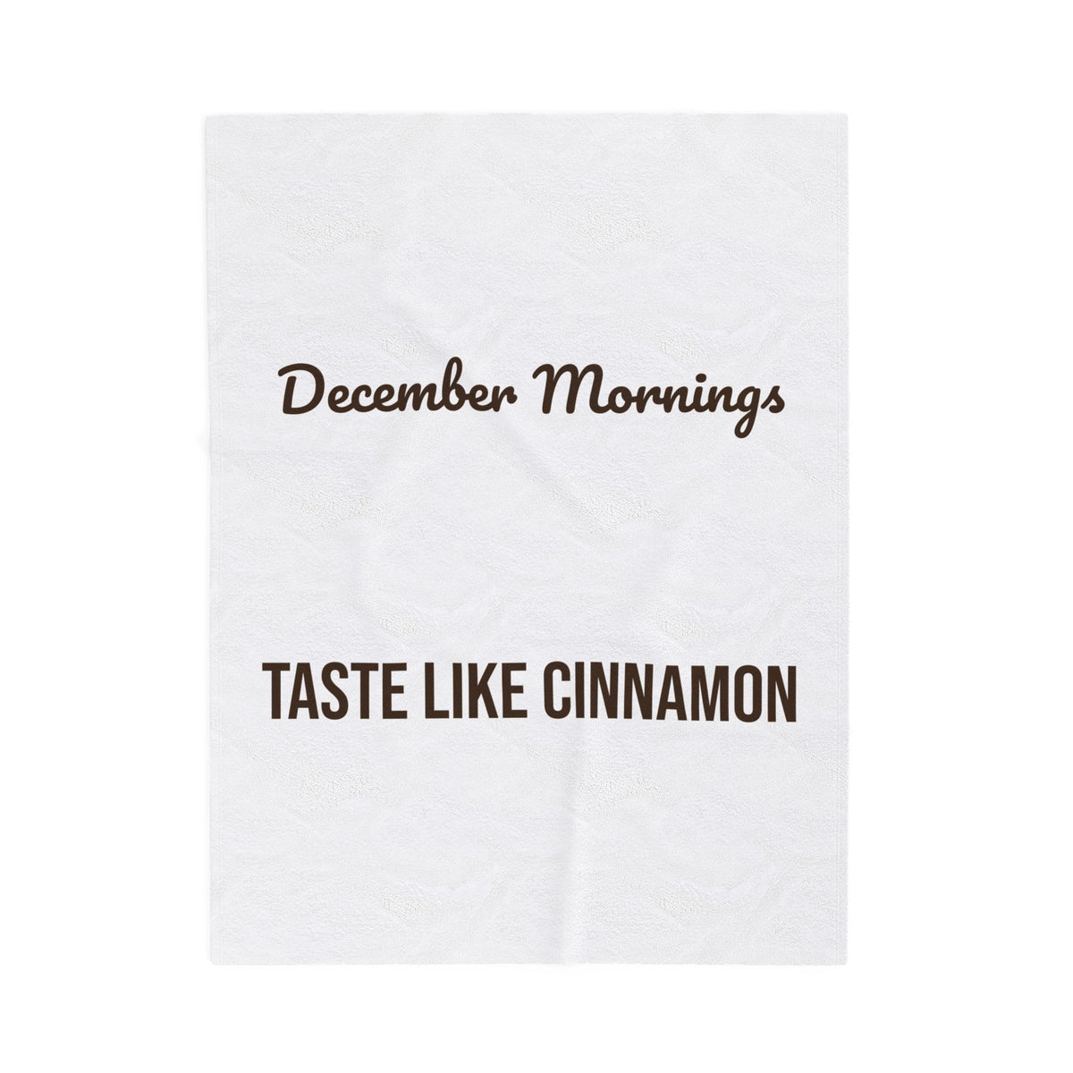 Christmas Throw Blanket December Mornings Taste Like Cinnamon Cozy