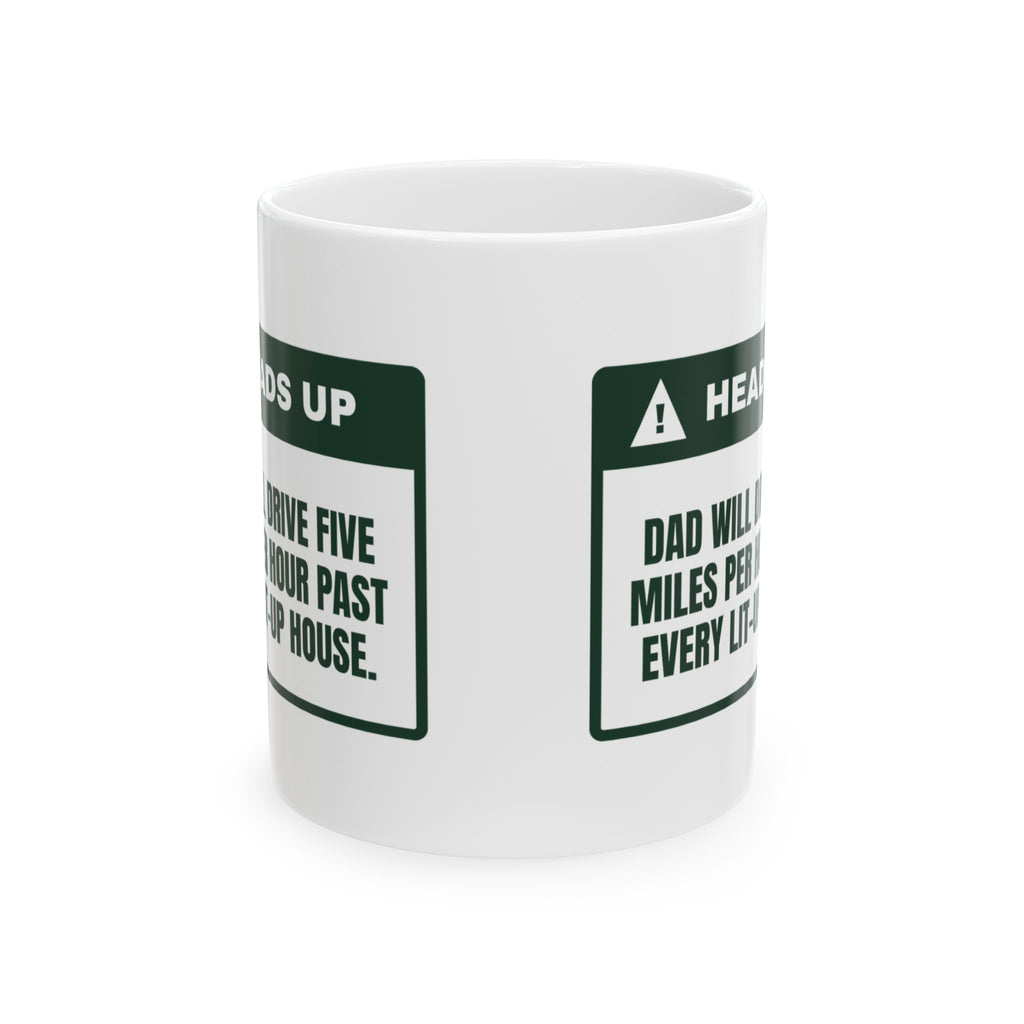 Funny Christmas Dad Coffee Mug Drives 5 MPH Past Every Light Show