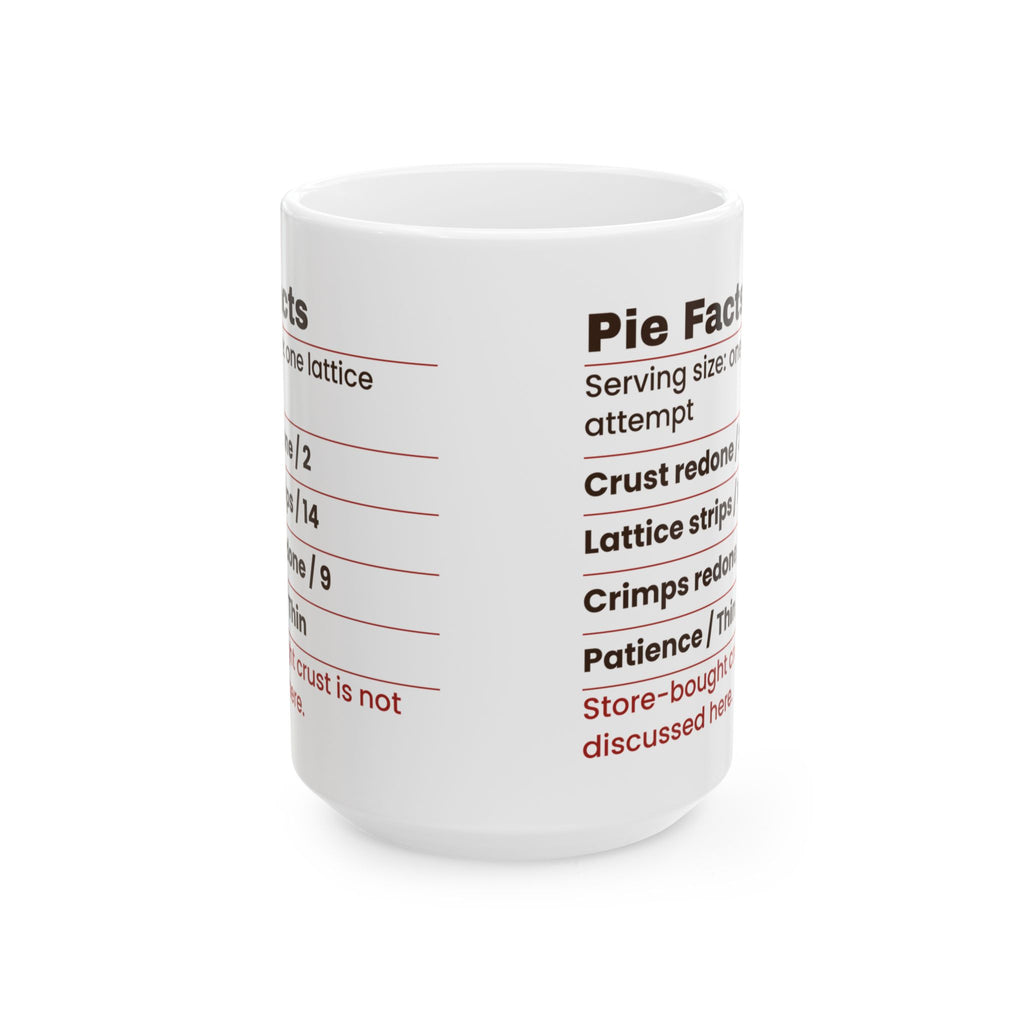 Funny Baking Coffee Mug Pie Facts Crimps Redone For Pie Bakers