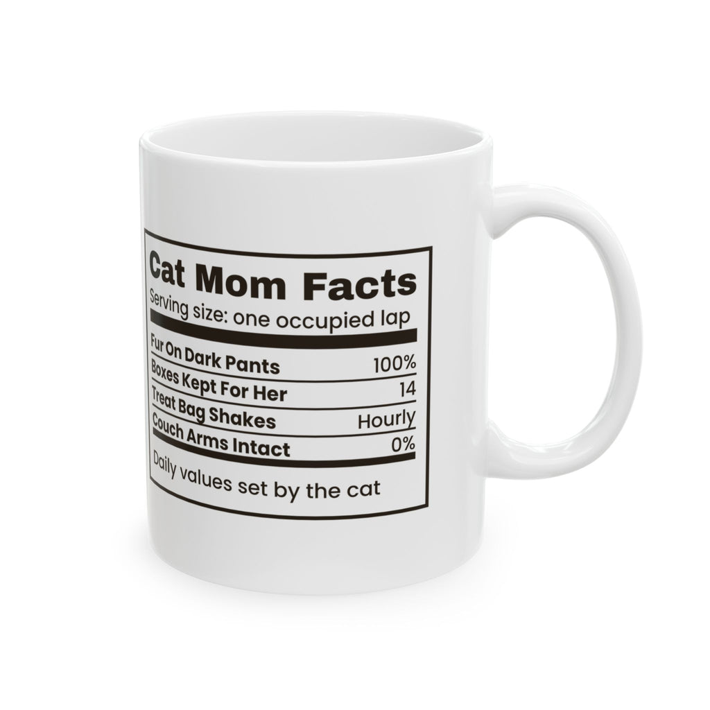 Funny Cat Mom Coffee Mug Cat Mom Facts Boxes Kept For Her For Cat Moms