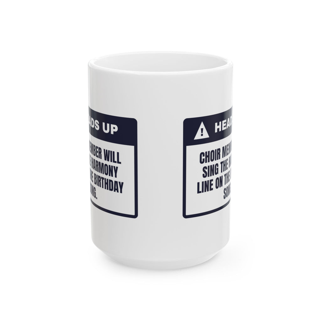 Funny Choir Coffee Mug Sings Harmony On Happy Birthday For Singers