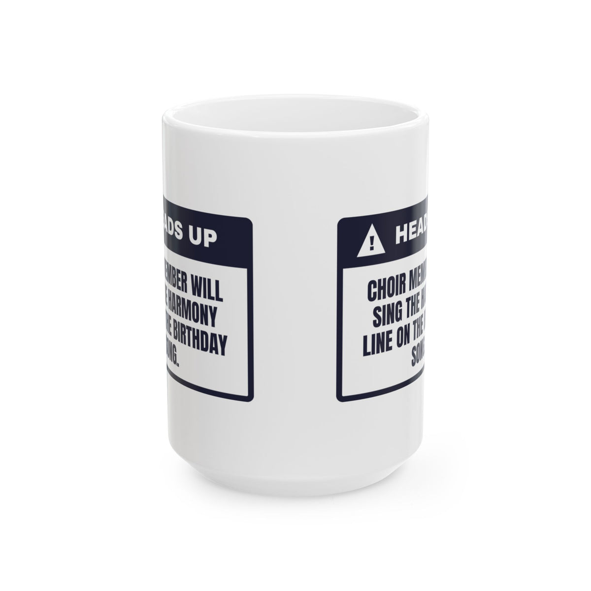 Funny Choir Coffee Mug Sings Harmony On Happy Birthday For Singers