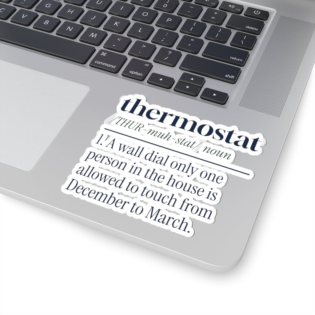 Funny Christmas Sticker Thermostat Definition For Dad