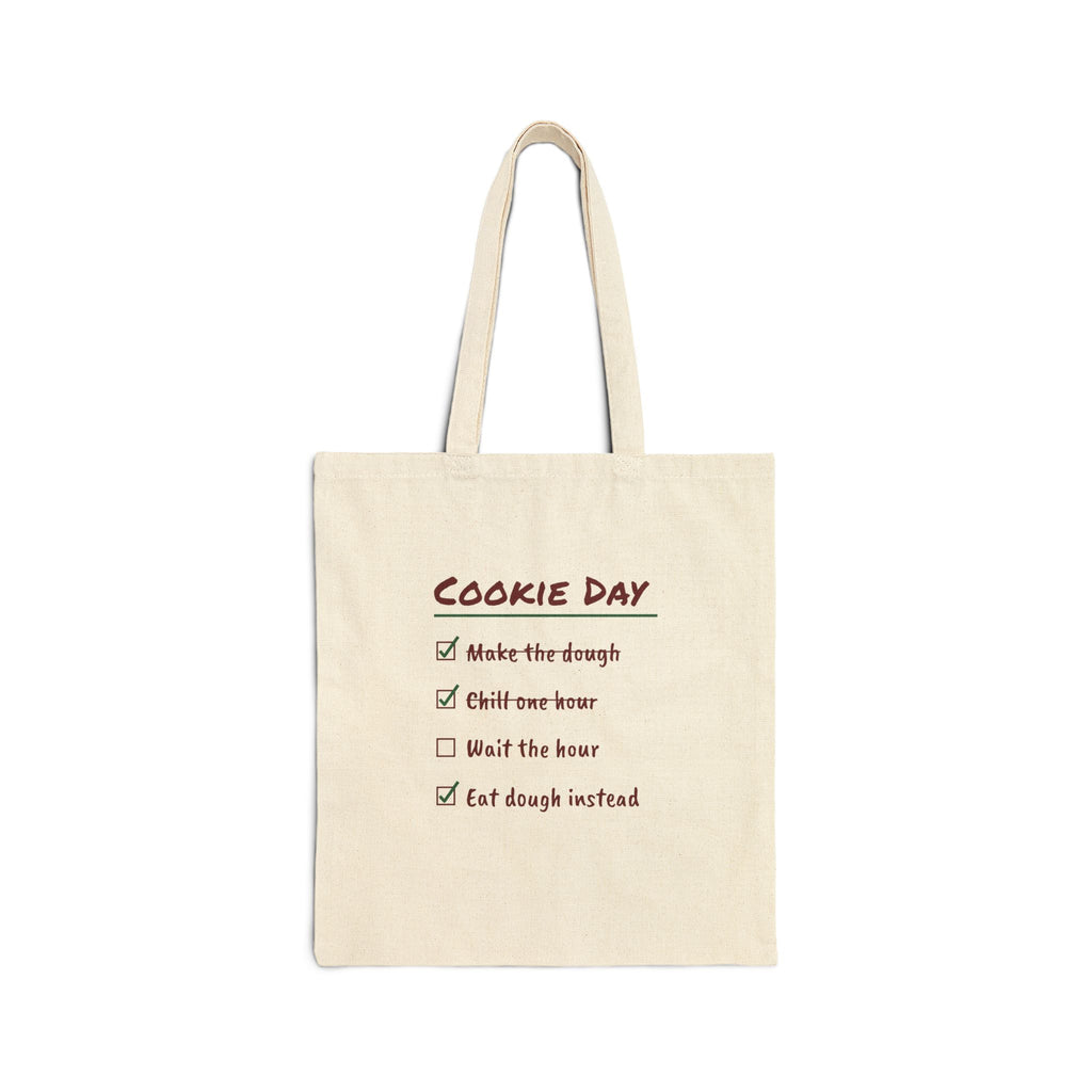 Funny Christmas Baking Tote Bag Chill One Hour Eat Dough Instead