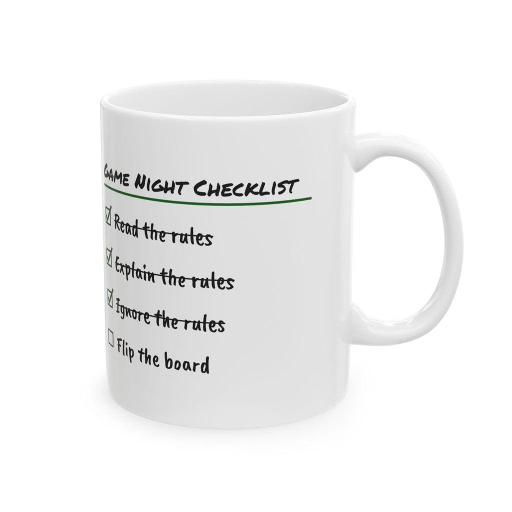 Board Game Coffee Mug Read Rules Ignore Rules Flip