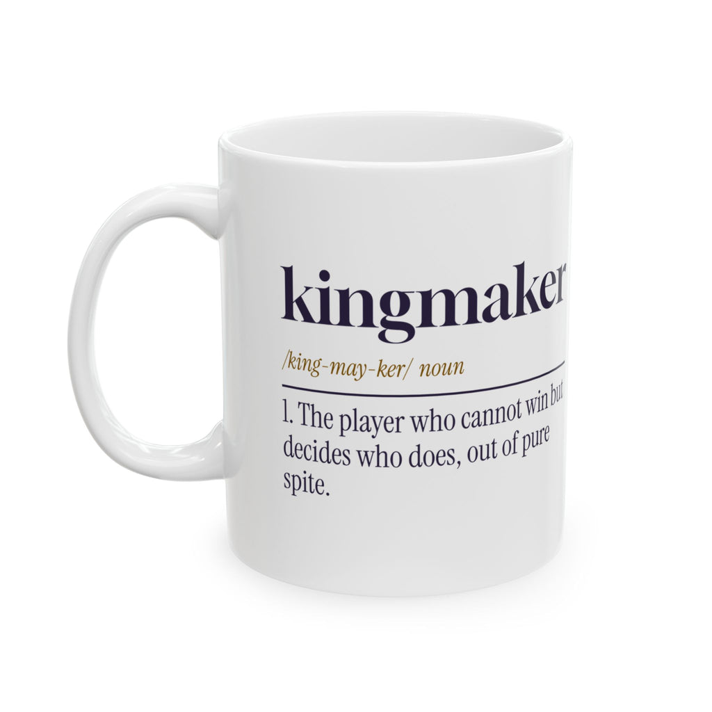 Funny Board Game Mug Kingmaker Dictionary Definition