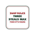Funny White Elephant Sticker Three Steals Max Then It's Yours