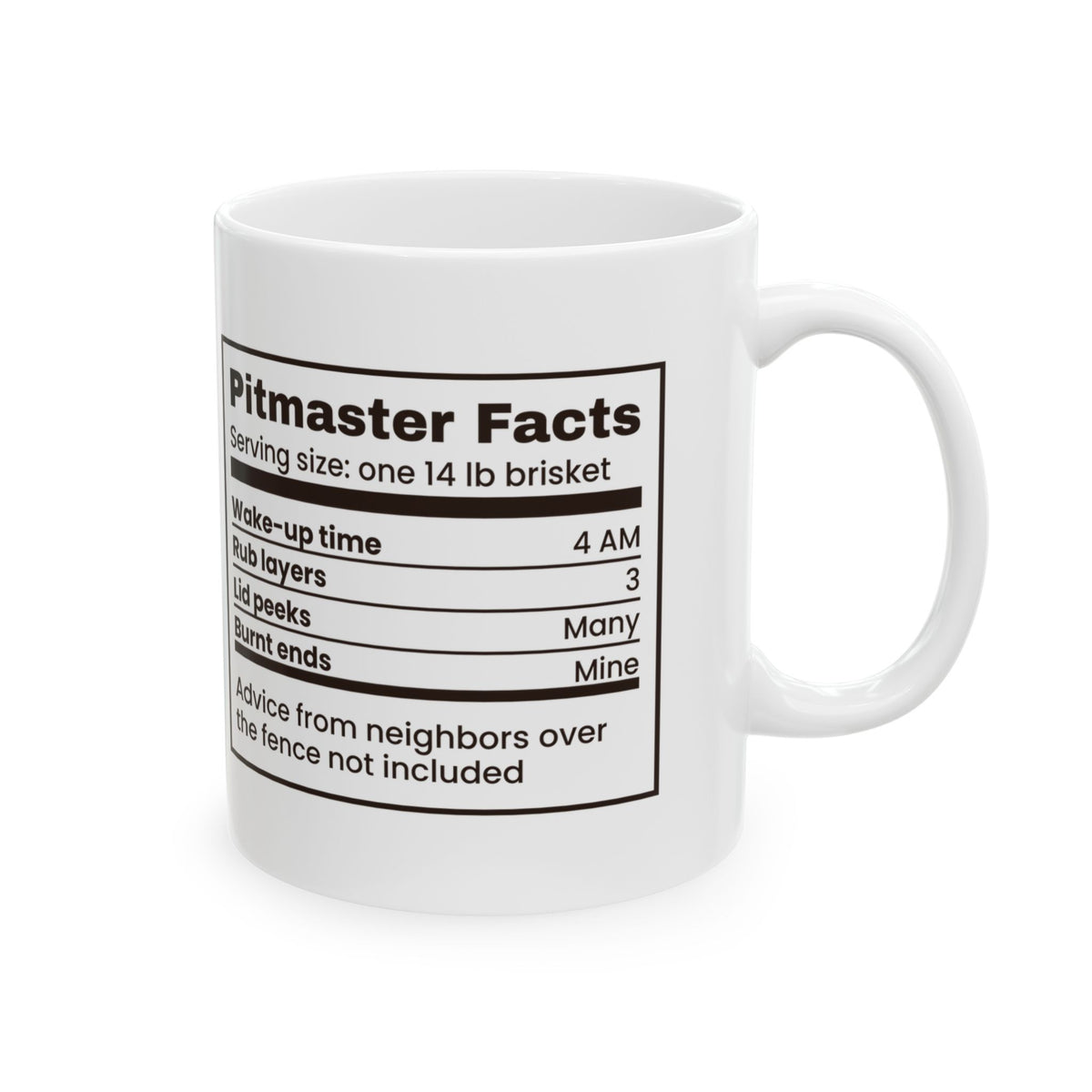 Funny BBQ Mug Up At Four Burnt Ends Are Mine Pitmaster Facts