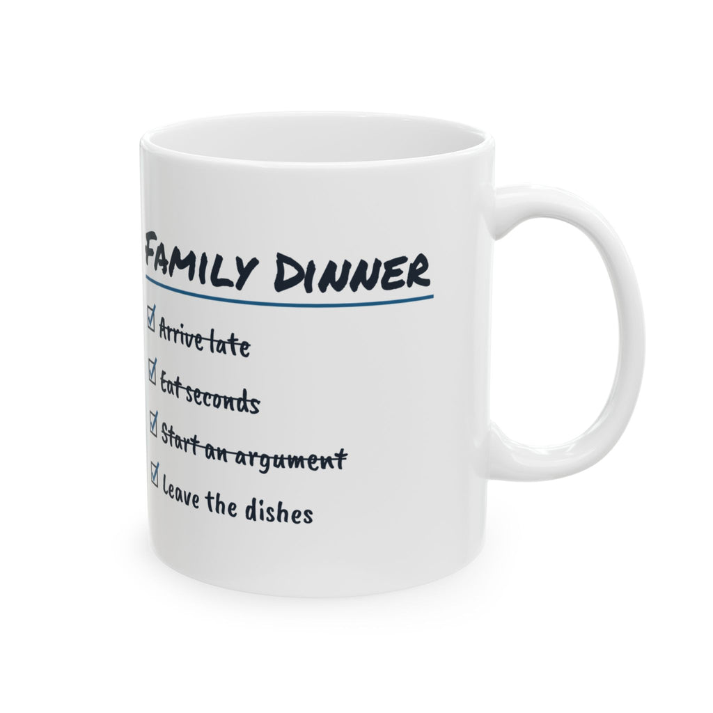 Funny Brother Coffee Mug Start An Argument Leave The Dishes Checklist