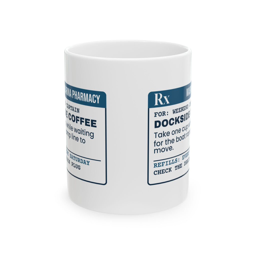 Boat Owner Coffee Mug Ramp Line Coffee Prescription Label For Boaters