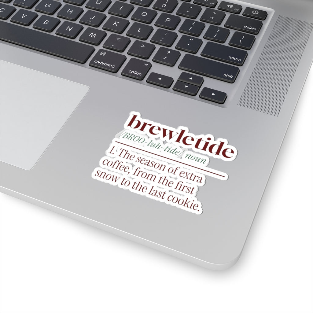 Funny Christmas Sticker Brewletide Dictionary Definition