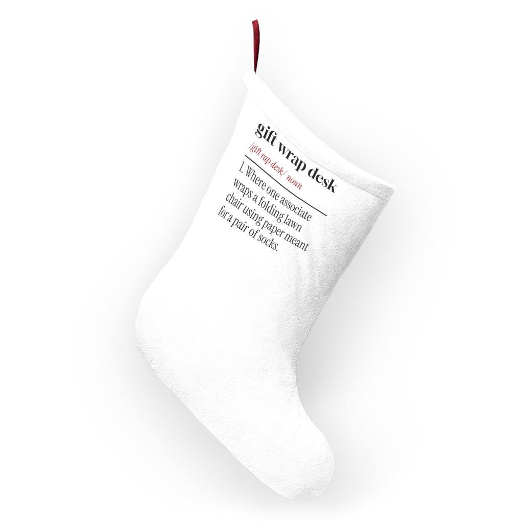 Funny Christmas Retail Christmas Stocking Gift Wrap Desk Dictionary
