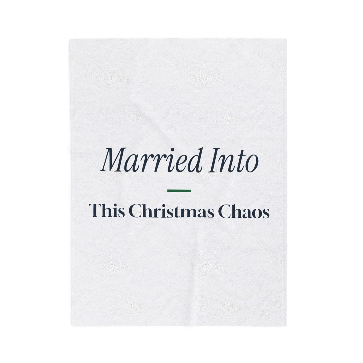 Funny Christmas In-Laws Throw Blanket Married Into This Christmas Chaos