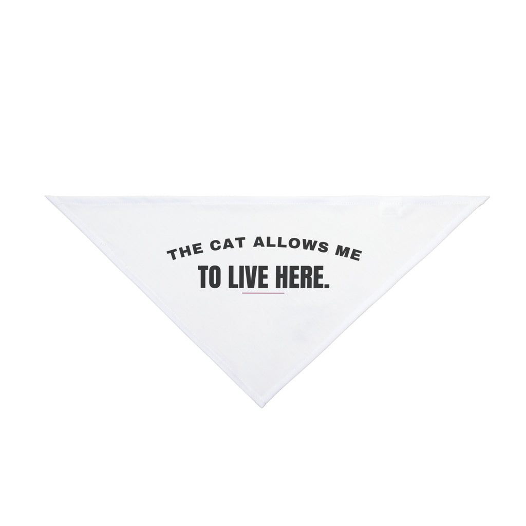 The Cat Allows Me To Live Here Dog Bandana For Cat Moms