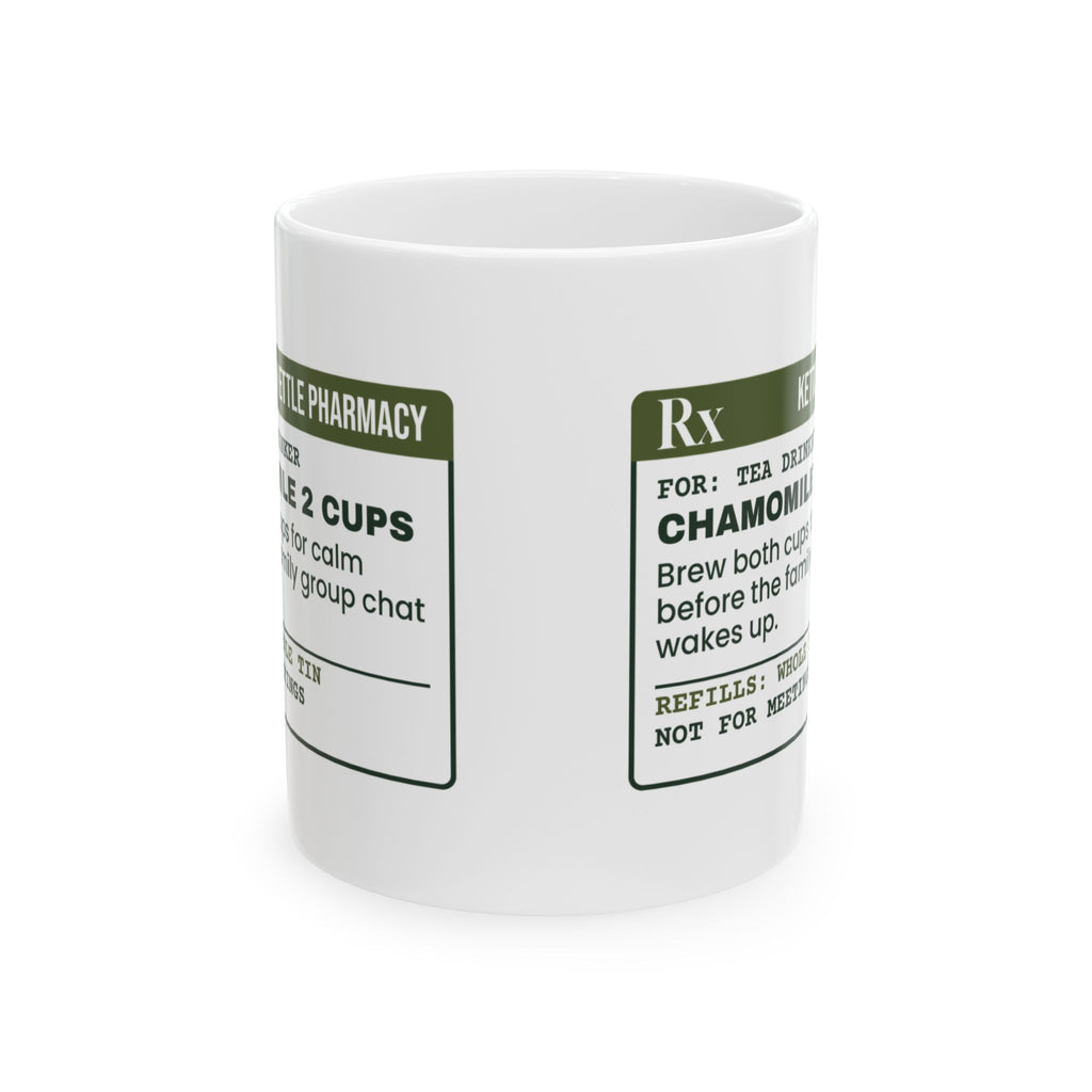 Funny Tea Lover Coffee Mug Chamomile 2 Cups Prescription For Tea Drinkers