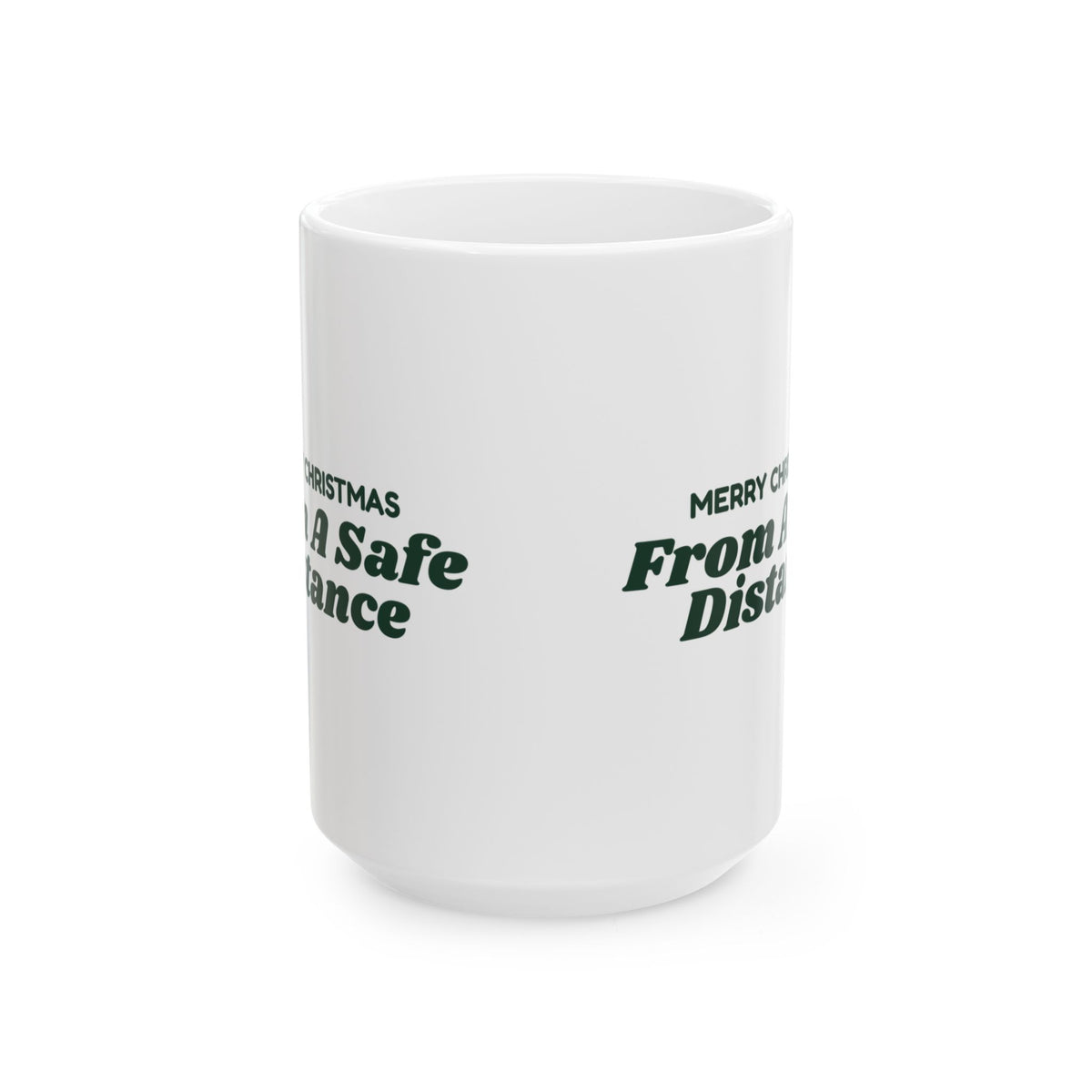 Funny Introvert Christmas Coffee Mug Merry Christmas From A Safe Distance