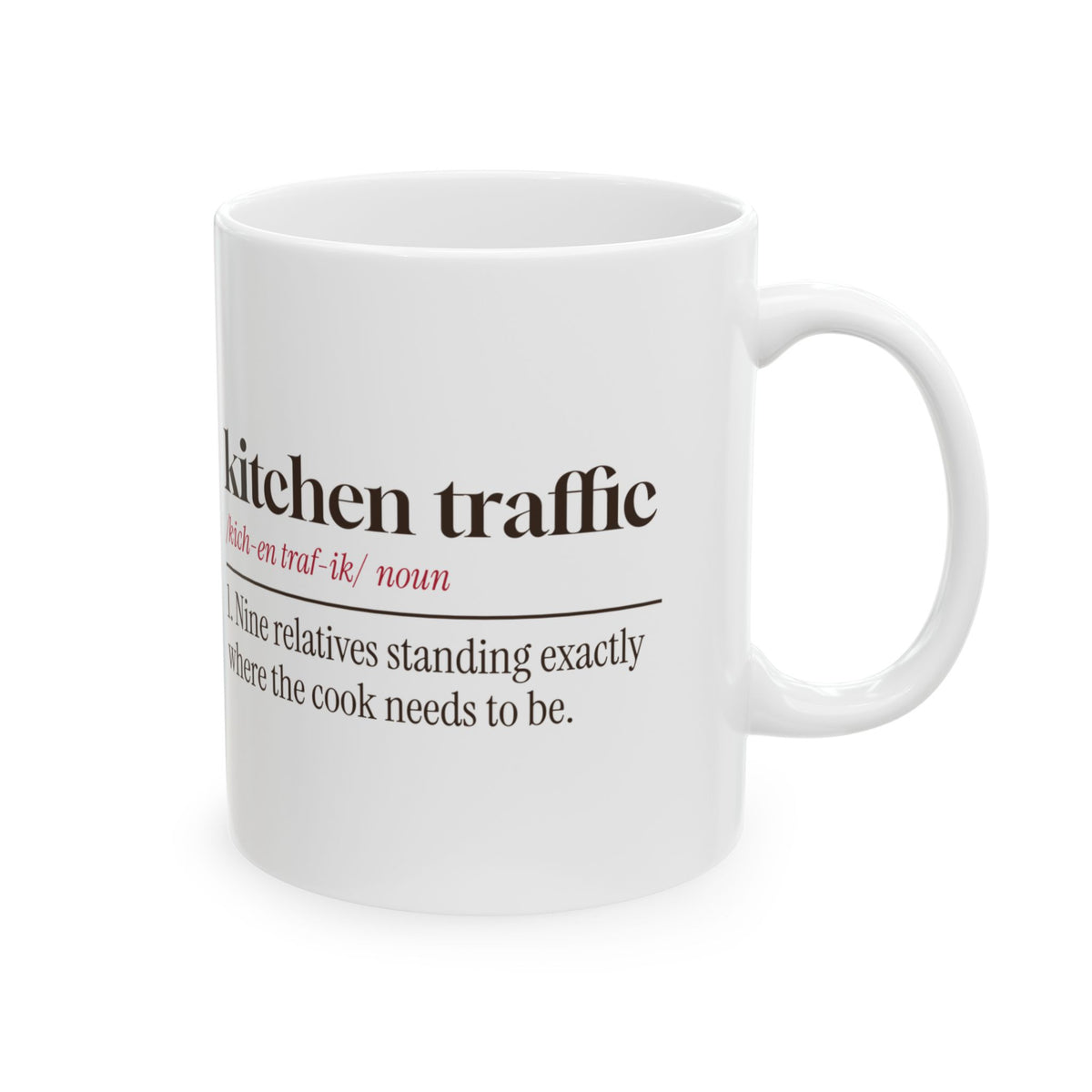 Funny Family Christmas Coffee Mug Kitchen Traffic Definition For Cooks