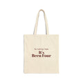 Funny Christmas In-Laws Tote Bag We Said One Night It's Been Four
