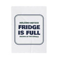 Funny Christmas Throw Blanket Fridge Is Full Drinks In The Garage For Hosts