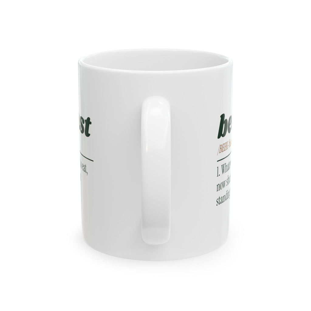 Funny Parrot Owner Coffee Mug Beakfast Definition For Bird Lovers