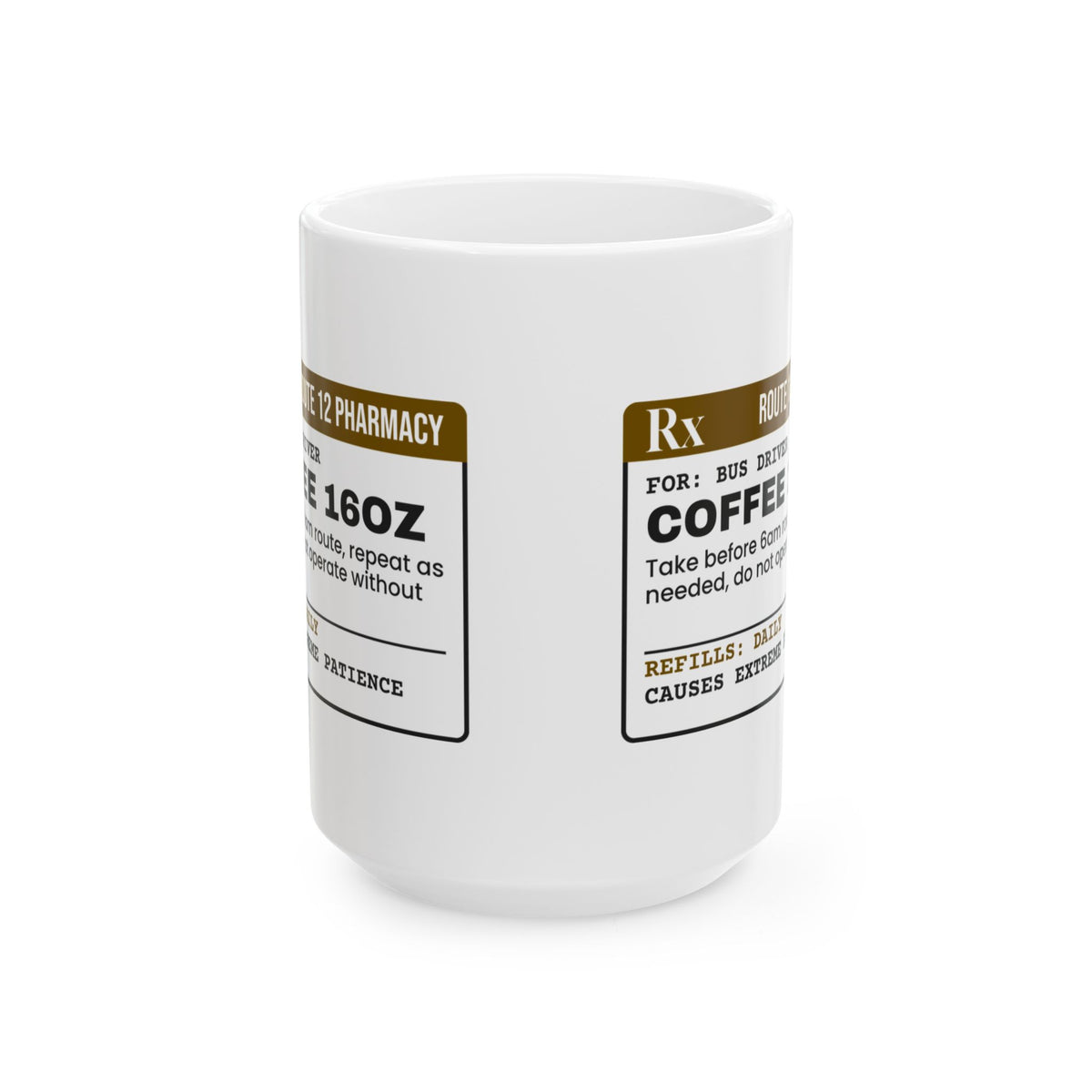 Funny Bus Driver Coffee Mug Coffee Prescription For Drivers