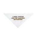 Golden Retriever Dog Bandana "I Need Oxygen And My Golden" Dog Lover Coffee