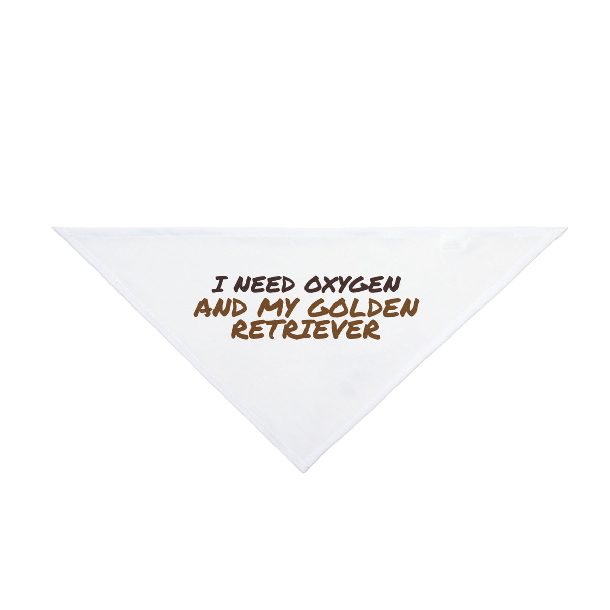 Golden Retriever Dog Bandana "I Need Oxygen And My Golden" Dog Lover Coffee