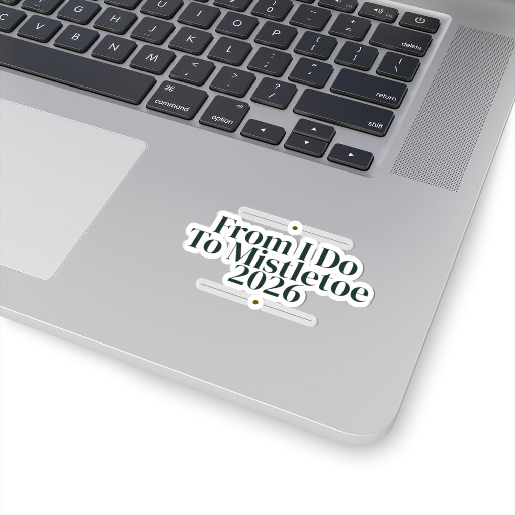 Christmas Sticker From I Do To Mistletoe 2026 For Newlyweds