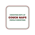 Funny Family Christmas Sticker Dept Of Couch Naps Matching Set