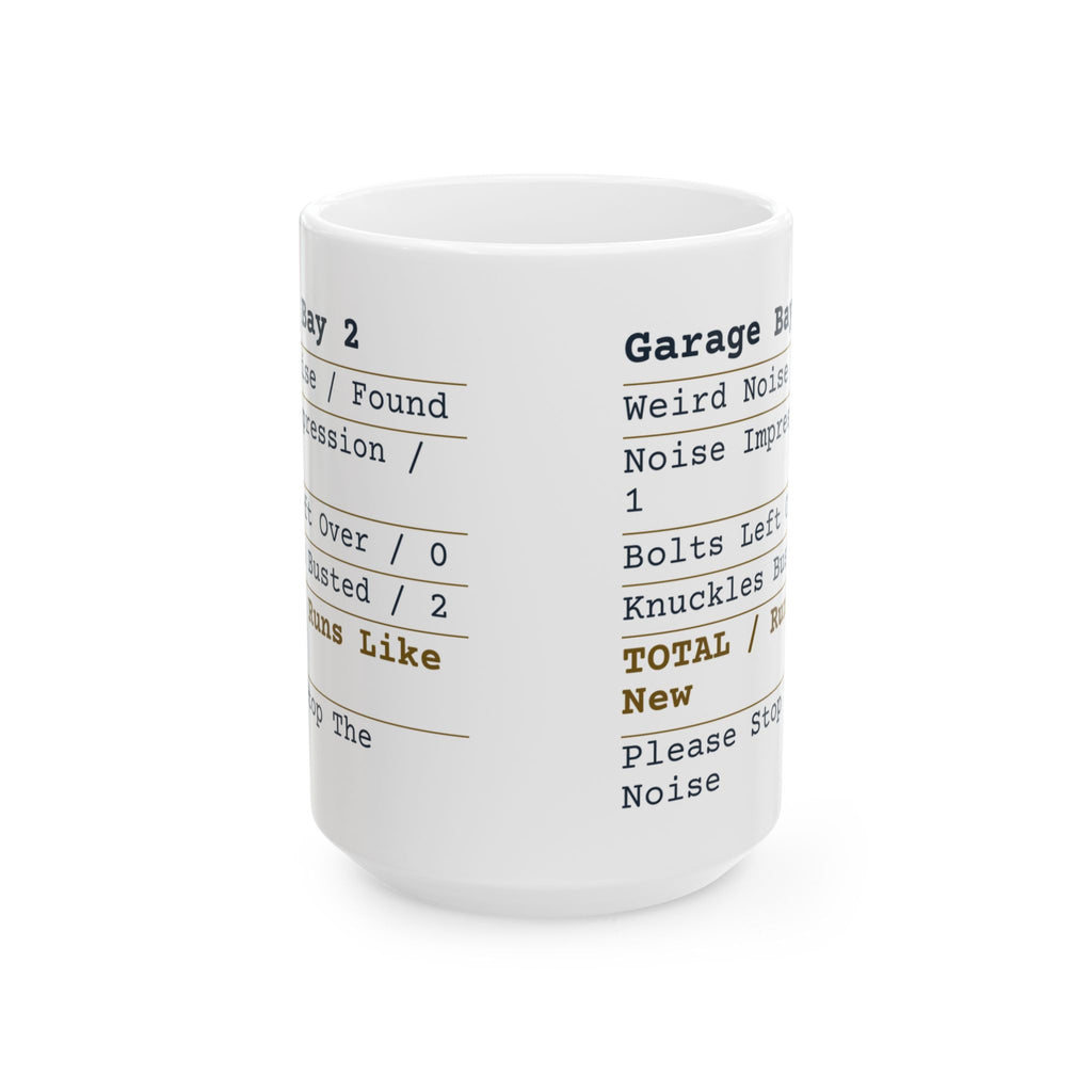 Funny Mechanic Coffee Mug Garage Receipt For Auto Mechanics