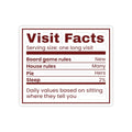 Funny Christmas Sticker Visit Facts House Rules Many For In-Laws