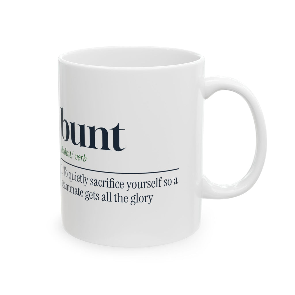 Softball Coffee Mug Bunt A Softball Verb