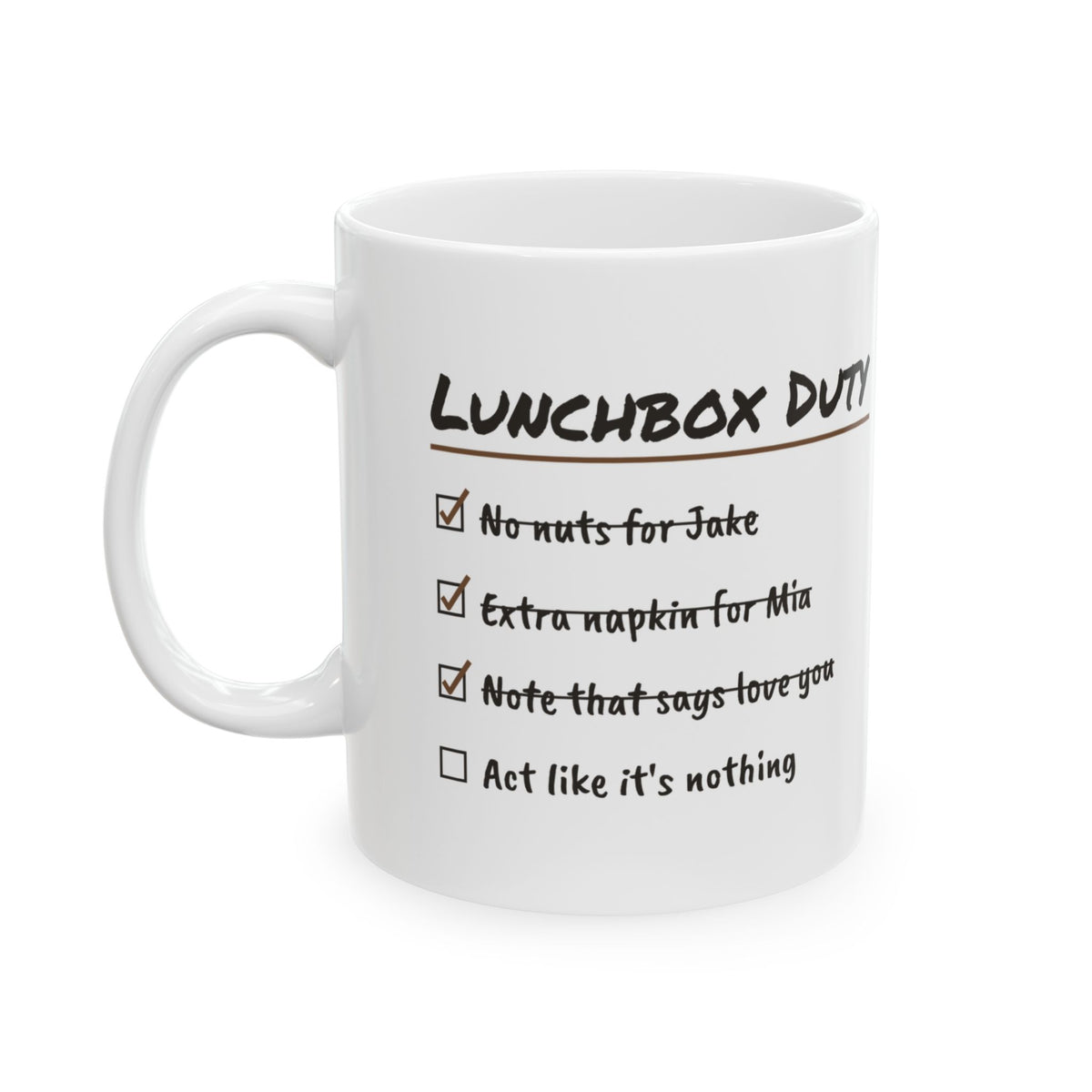 Bonus Mom Coffee Mug Lunchbox Duty Love You