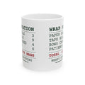 Funny Christmas Wrapping Coffee Mug Wrap Station Receipt