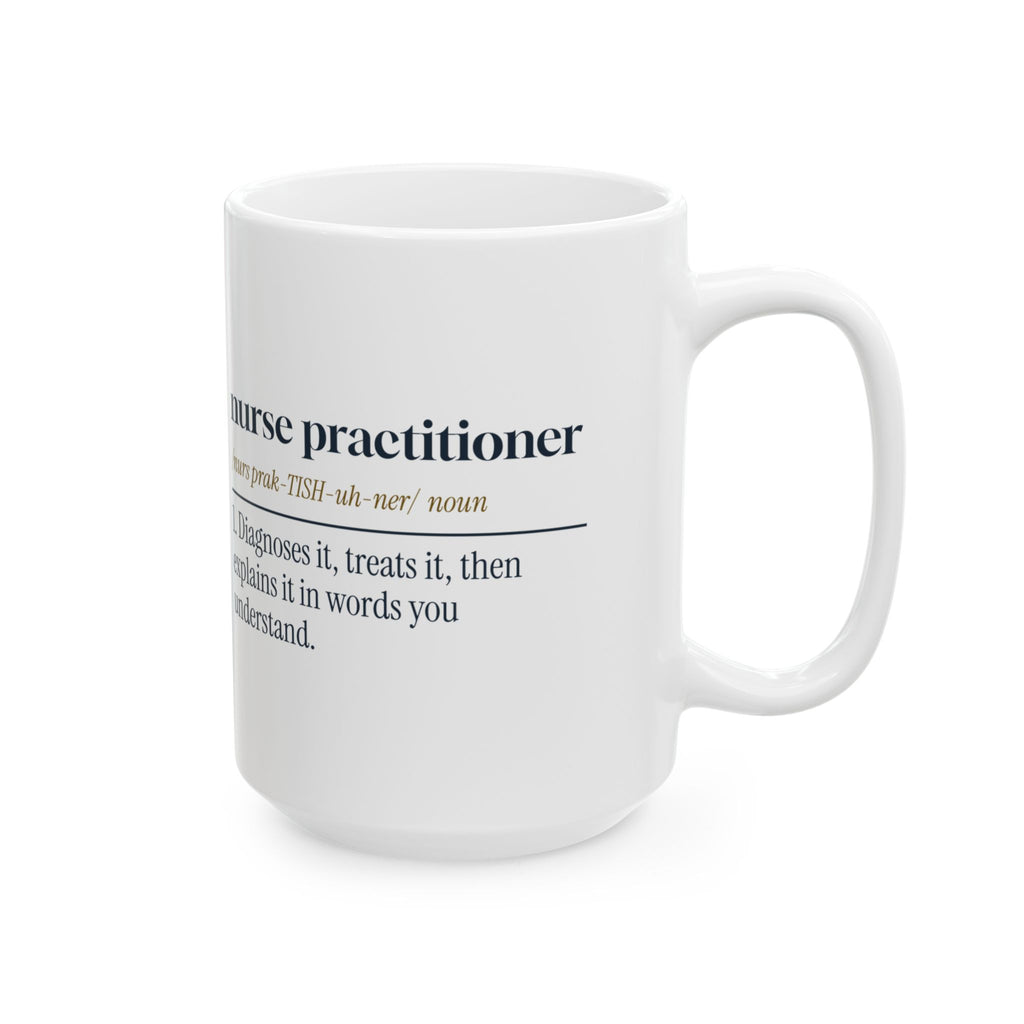 Nurse Practitioner Coffee Mug Dictionary Definition For NP Grads