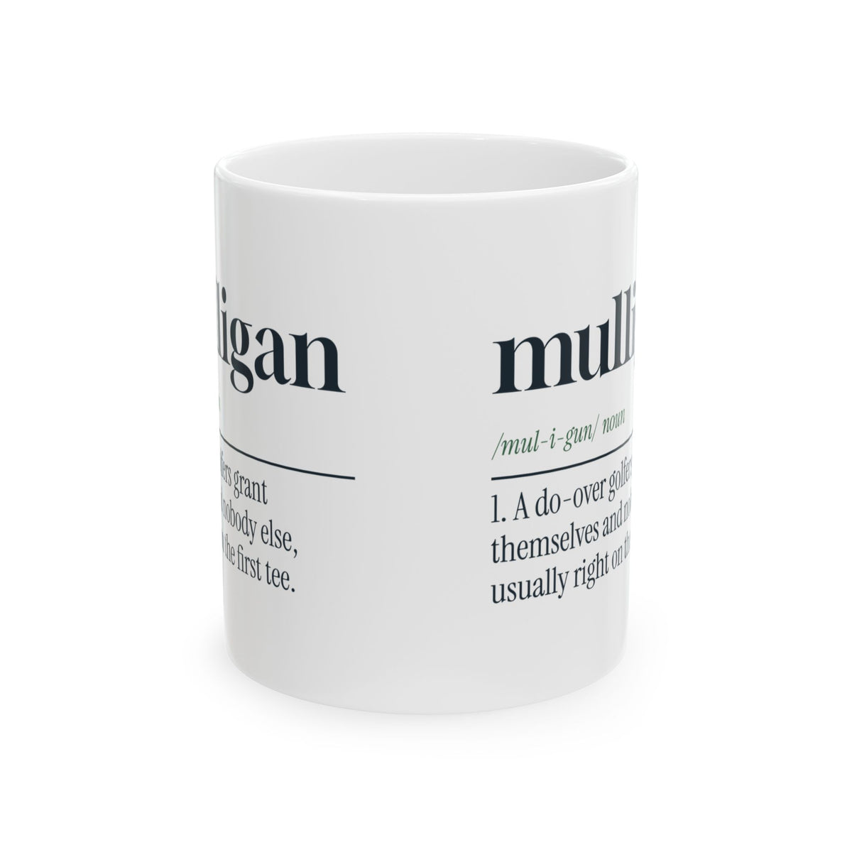 Golfer Coffee Mug Mulligan Definition Self-Approved For Golf Lovers