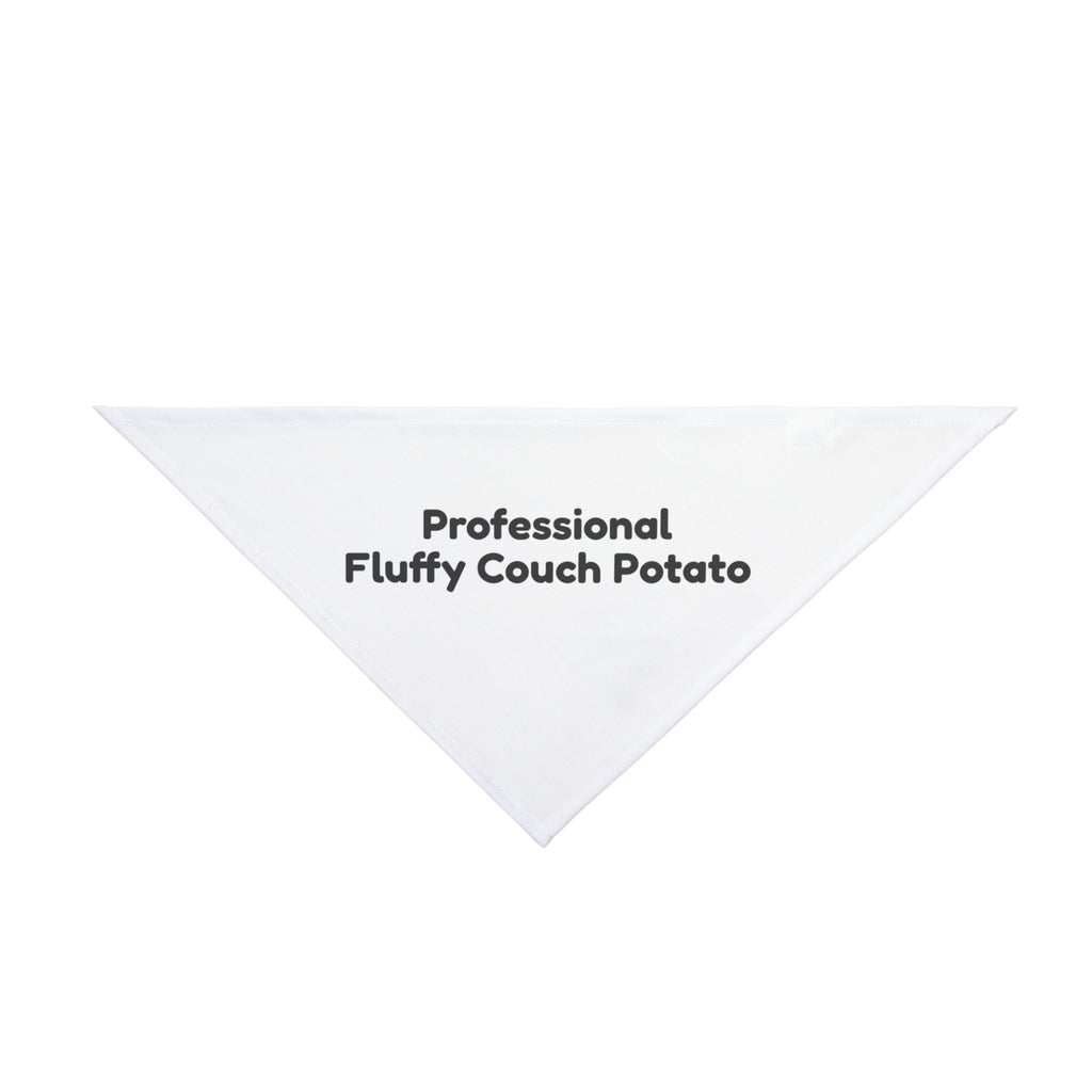 Golden Retriever Dog Bandana "Professional Fluffy Couch Potato" Funny Dog