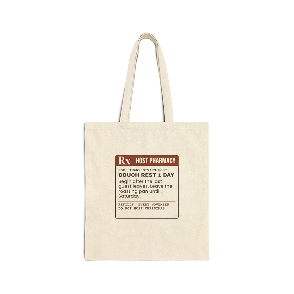 Funny Thanksgiving Tote Bag Couch Rest 1 Day Do Not Host Christmas