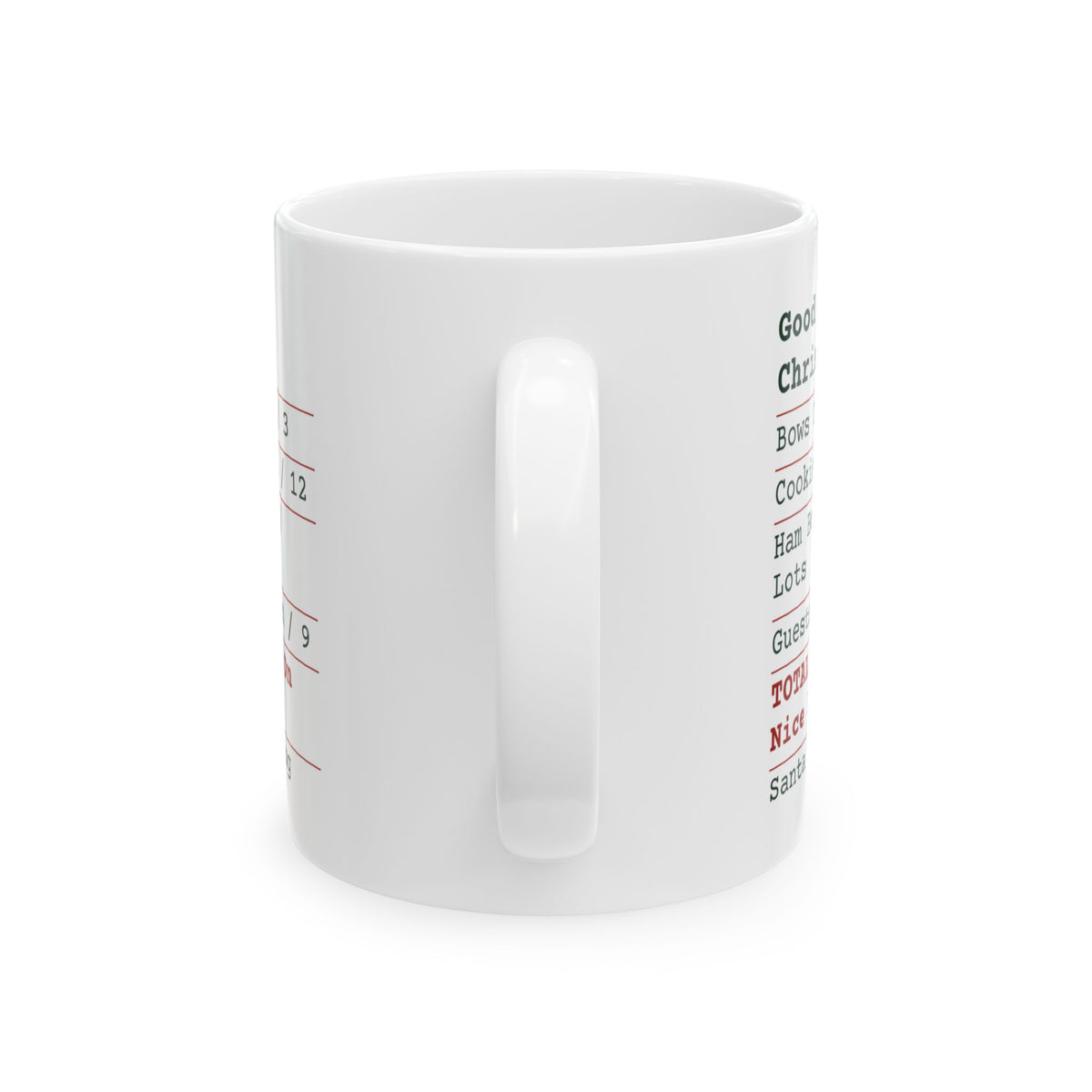 Funny Dog Christmas Coffee Mug Good Boy Receipt For Dog Owners