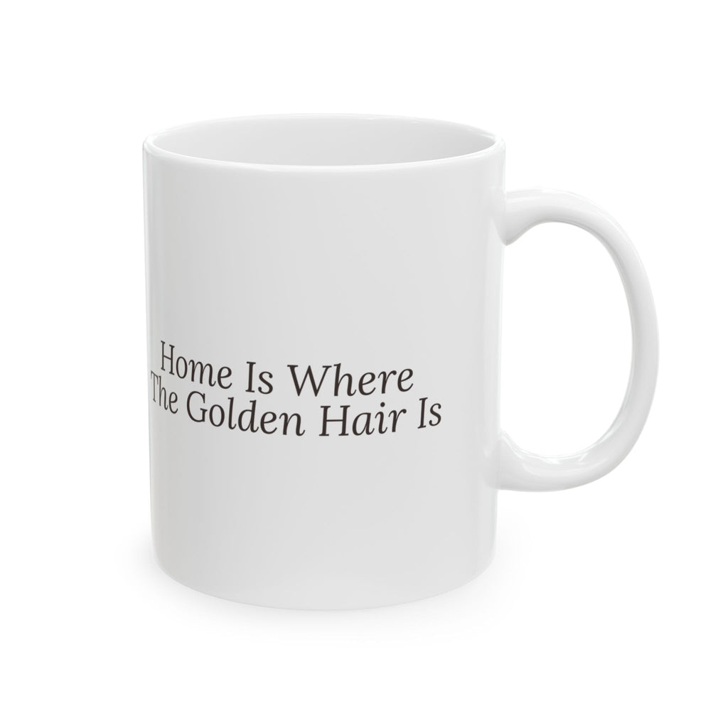 Golden Retriever Coffee Mug Home Is Where Golden Hair Is