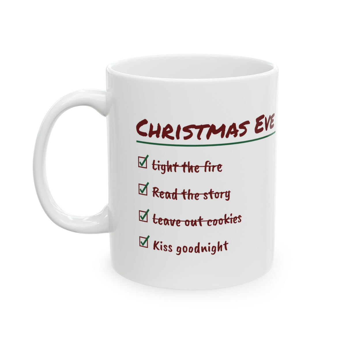 Christmas Coffee Mug Read The Story Leave Out Cookies Christmas Eve